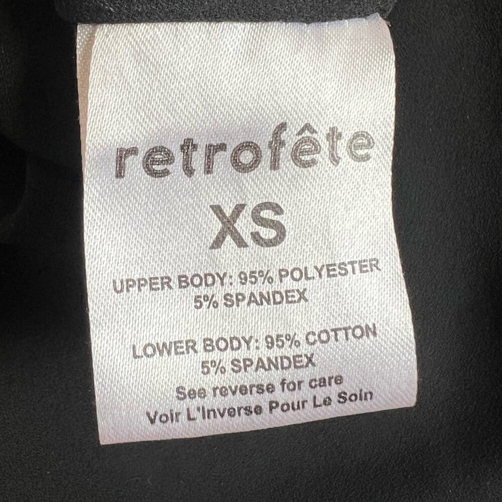 Retrofete Rowan Women’s Pleated Silver Chrome Off The Shoulder Bodysuit Size XS - Picture 11 of 14